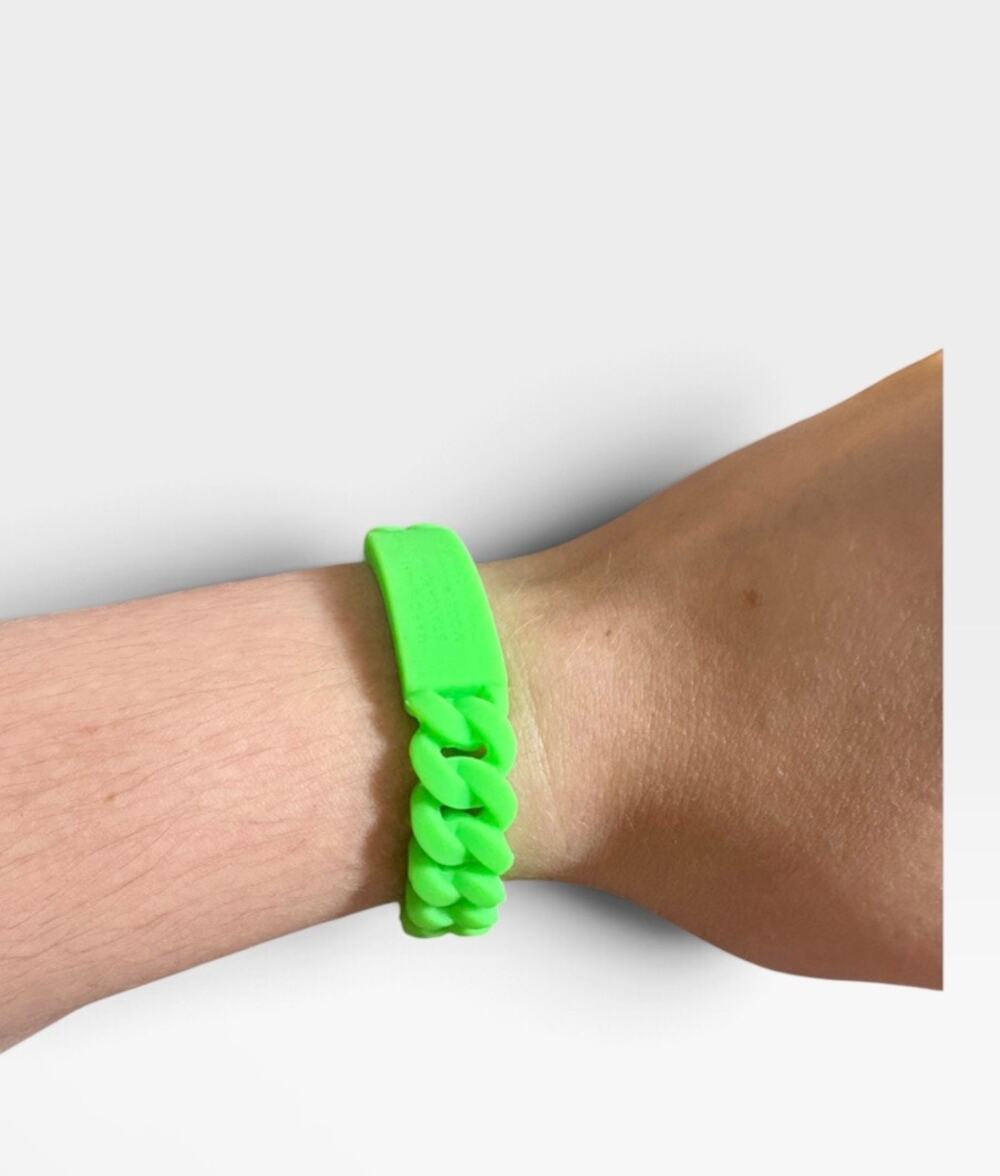 NWT Marc Jacob’s green silicone chain bracelet